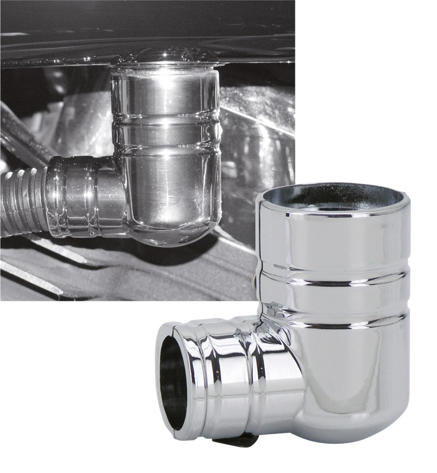 CHROME FUEL TANK FITTING COVER