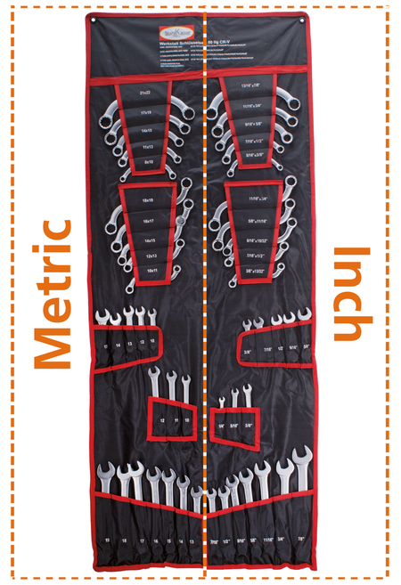 50-PIECE METRIC & INCH SIZE SPANNER ASSORTMENT