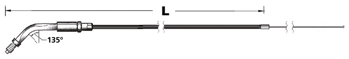 THROTTLE AND IDLE CABLES FOR USE WITH SU