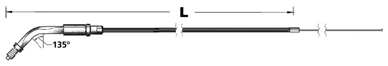 THROTTLE AND IDLE CABLES FOR USE WITH SU
