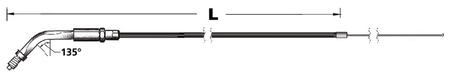 THROTTLE AND IDLE CABLES FOR USE WITH SU