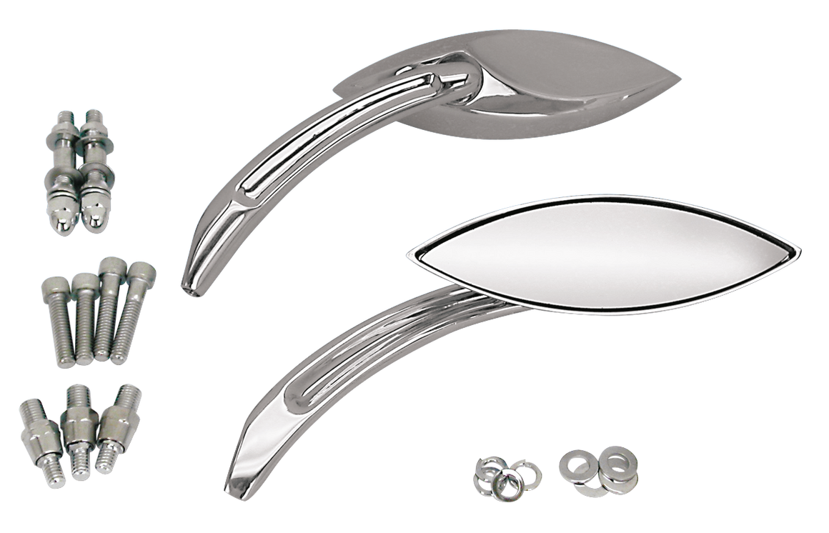 MERLIN'S ABSTRACT STYLE NARROW CAT EYE MIRRORS