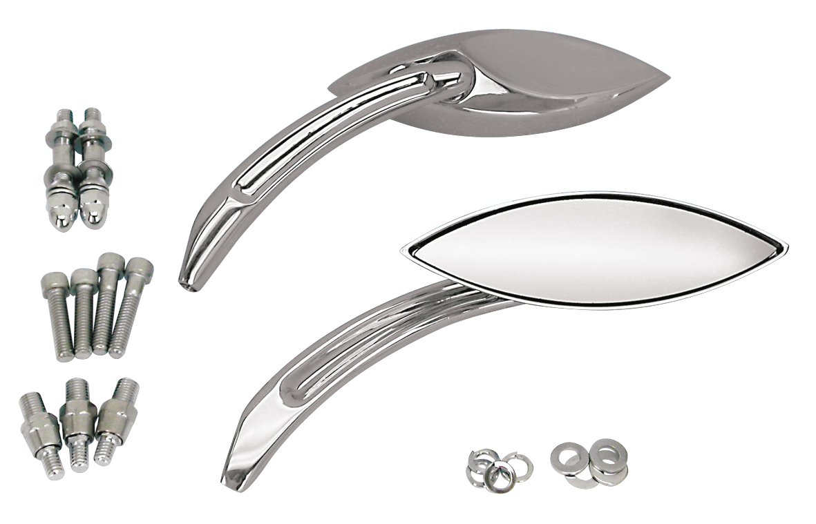 MERLIN'S ABSTRACT STYLE NARROW CAT EYE MIRRORS