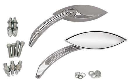 MERLIN'S ABSTRACT STYLE NARROW CAT EYE MIRRORS