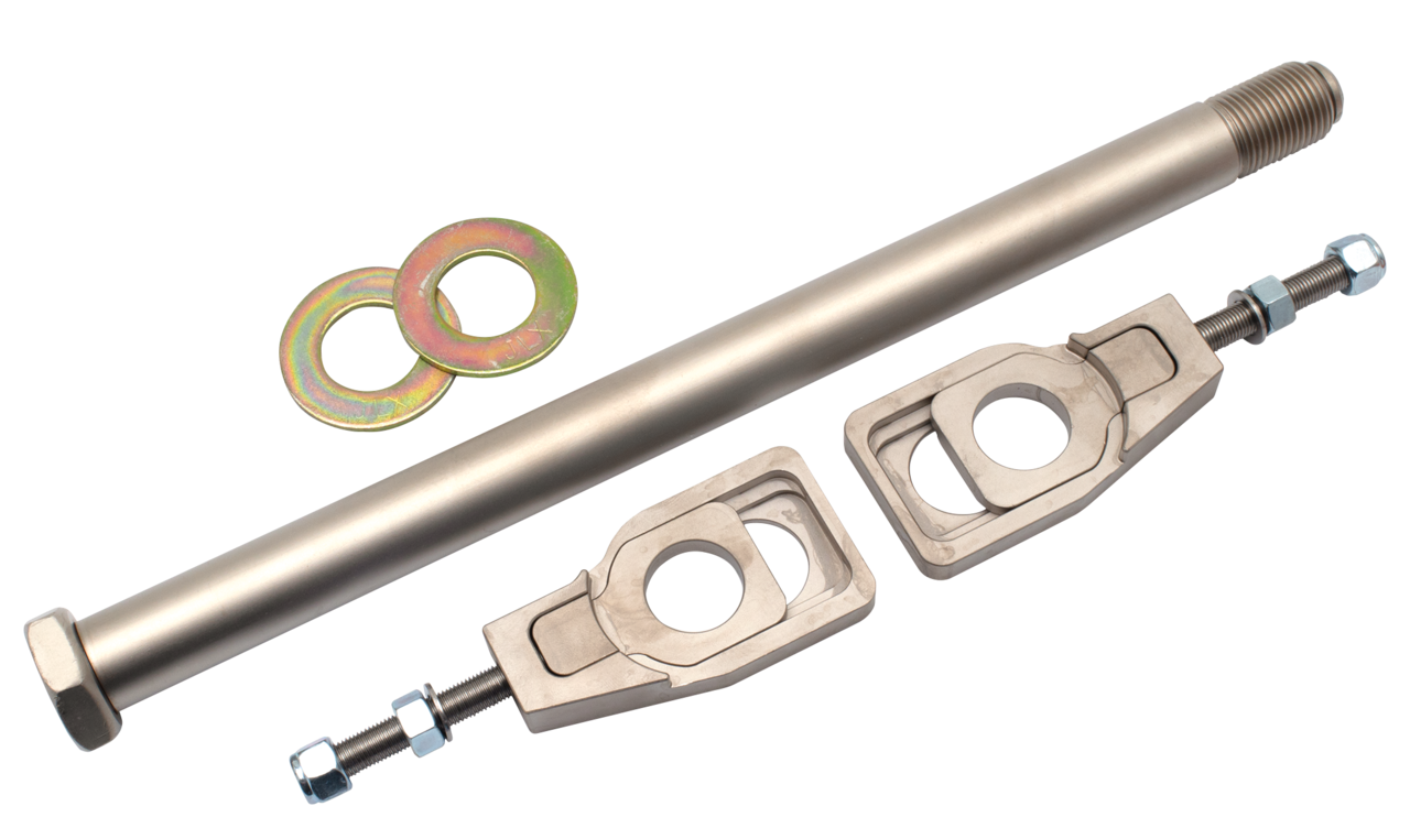 ZIPPER'S SEVERE DUTY REAR AXLE & ADJUSTER KIT FOR TOURING