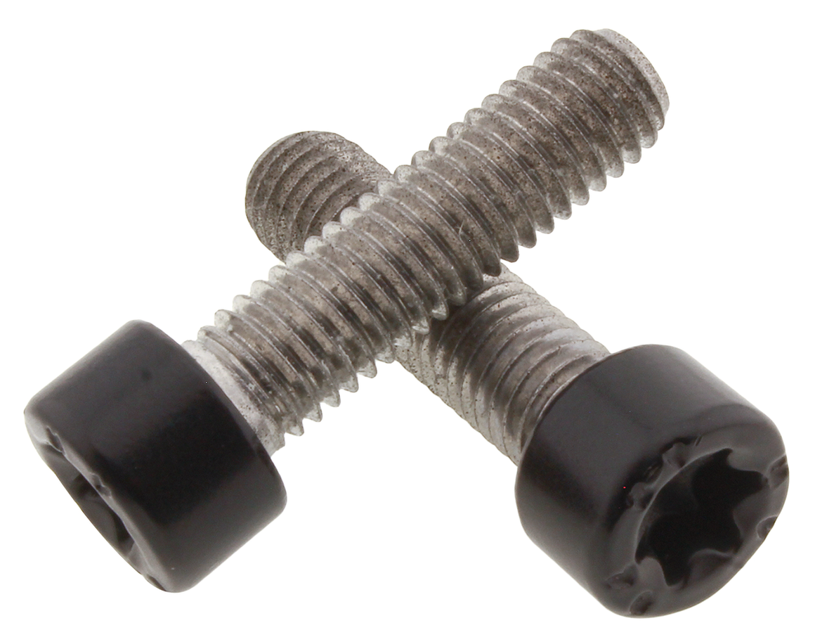 BLACK STAINLESS STEEL BAR END SCREWS FOR RH SPORTSTER