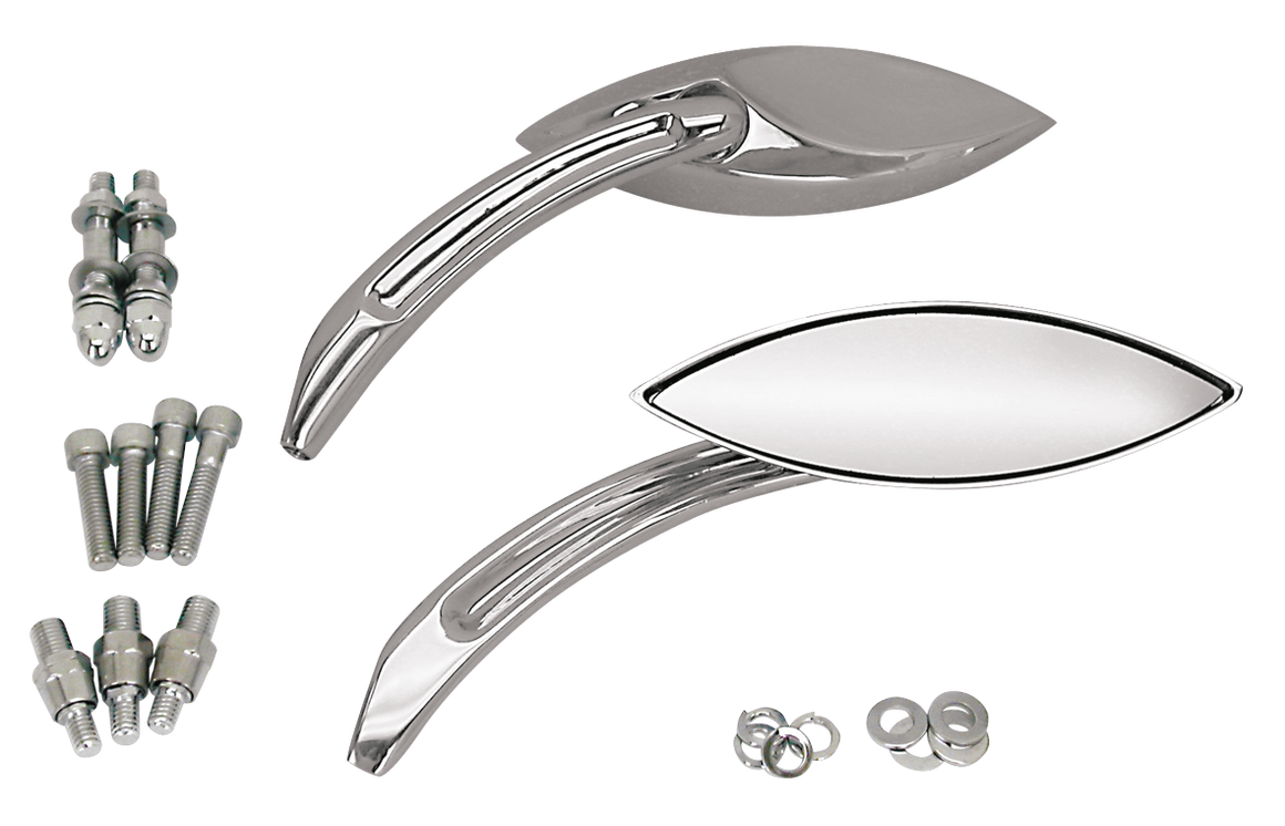 MERLIN'S ABSTRACT STYLE NARROW CAT EYE MIRRORS