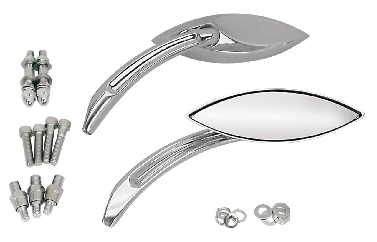 MERLIN'S ABSTRACT STYLE NARROW CAT EYE MIRRORS